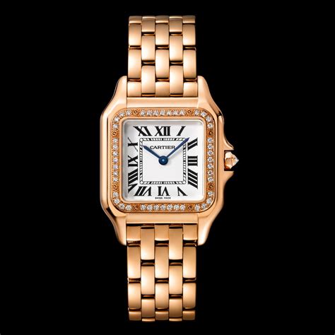 rose gold cartier watch|cartier 18k gold ladies watches.